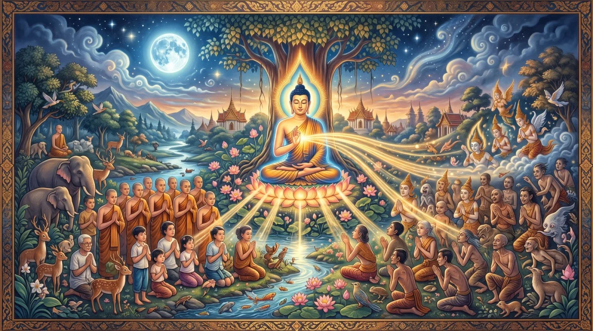 แผ่ส่วนบุญให้สรรพสัตว์