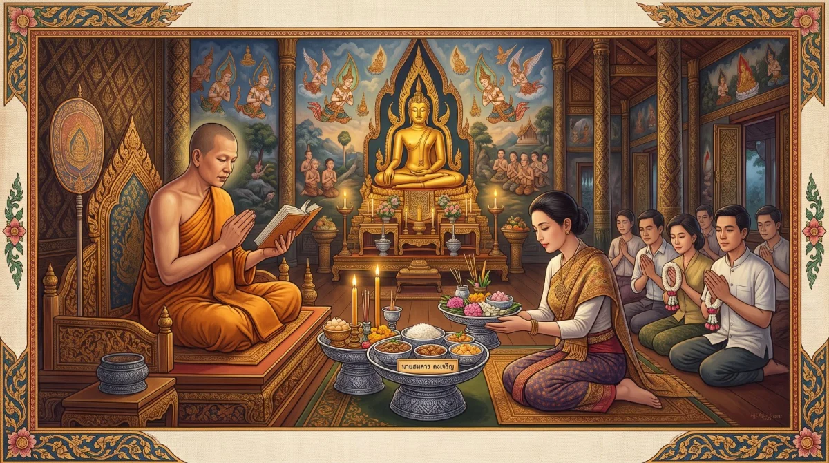 คำถวายภัตตาหารอุทิศผู้ล่วงลับ (มตกภัต)