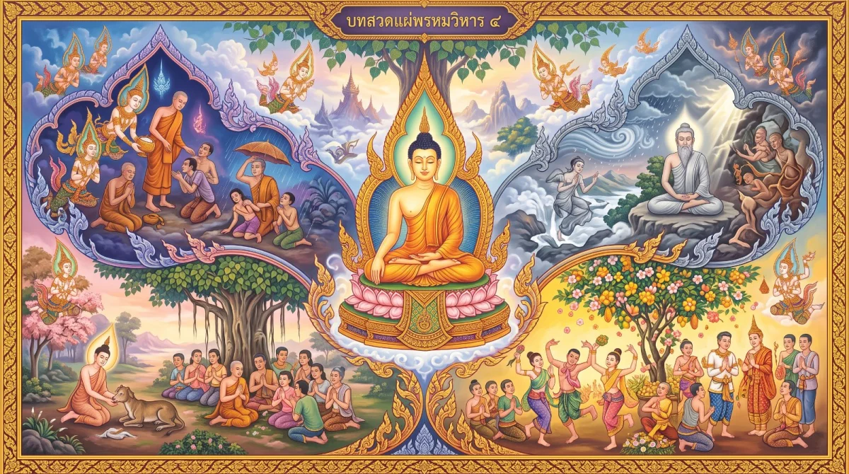 แผ่พรหมวิหาร ๔